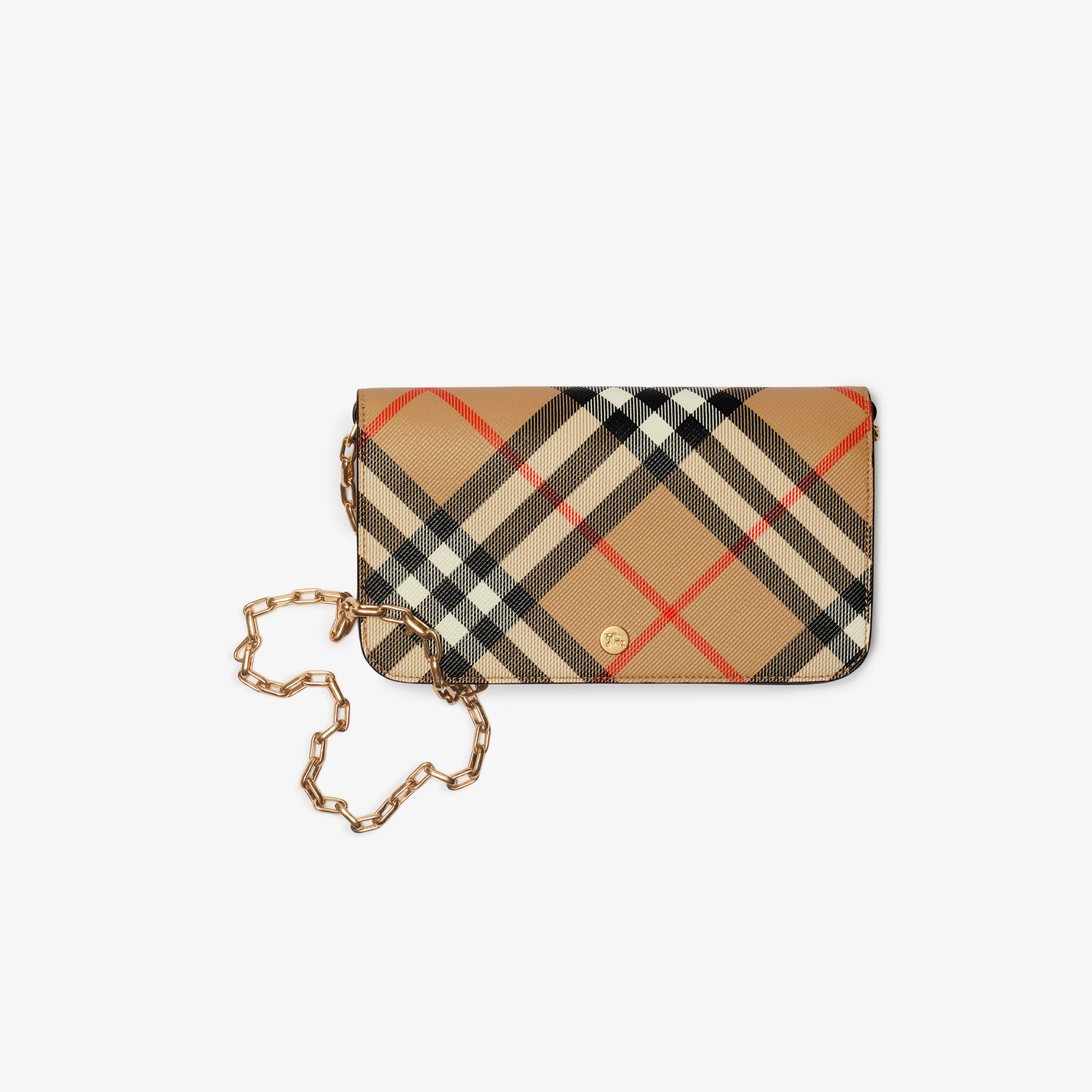 Check Chain Strap Wallet | Burberry (US)