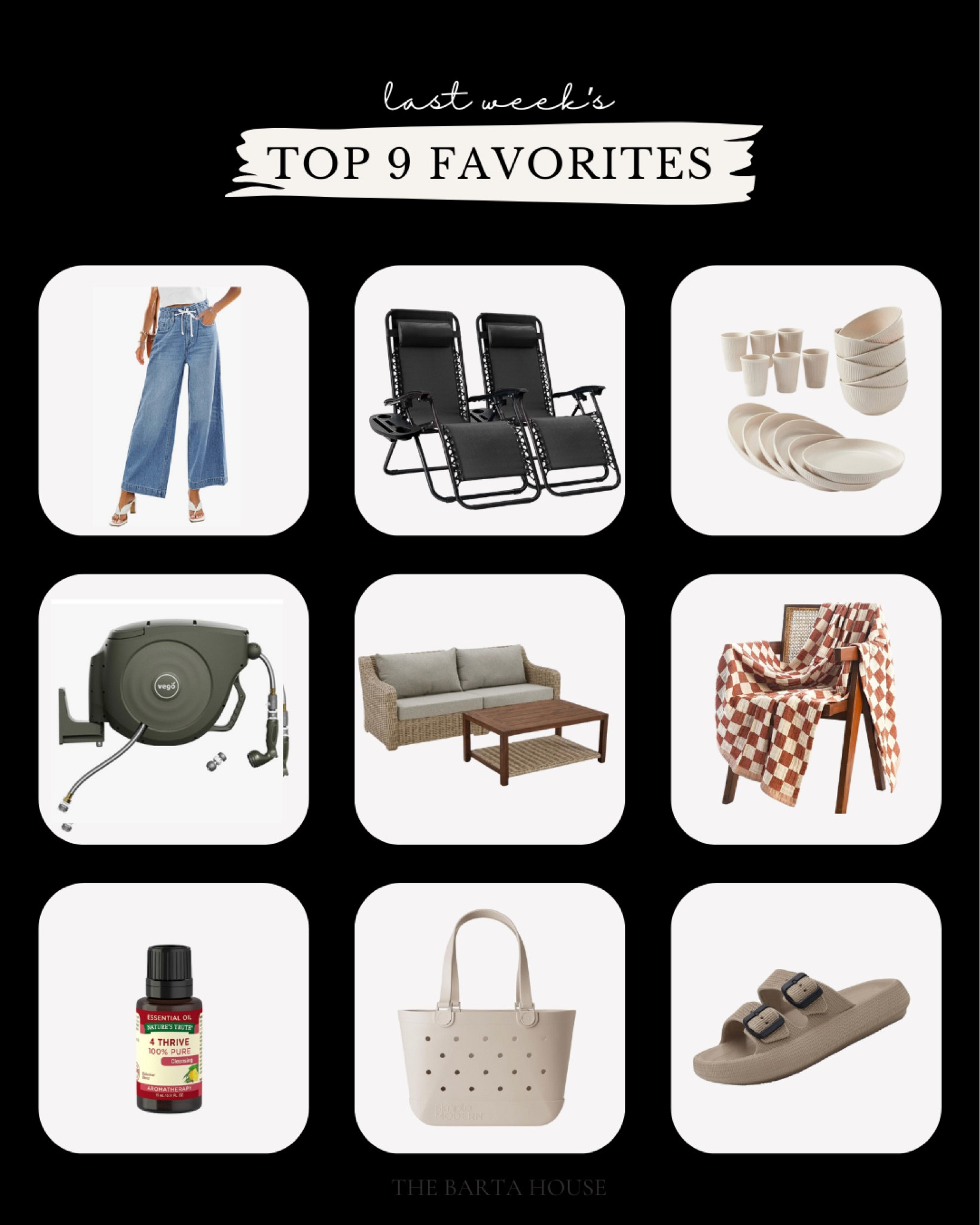 Last week’s top 9

#LTKHome #LTKFindsUnder50 #LTKSaleAlert