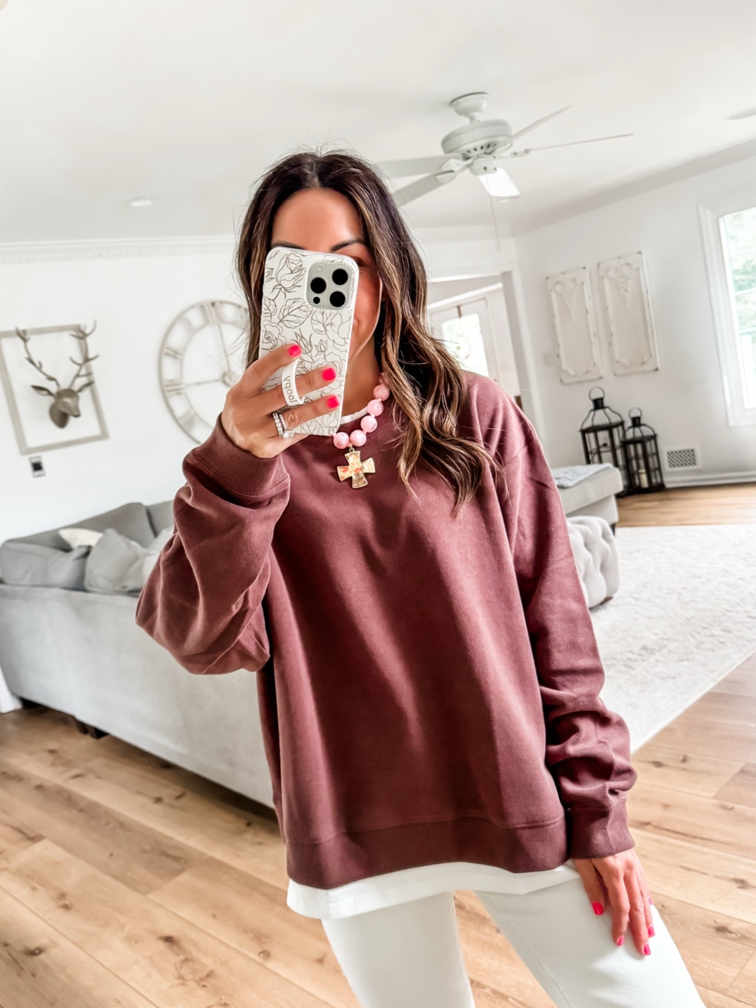 Small brown sweatshirt

#LTKOver40
