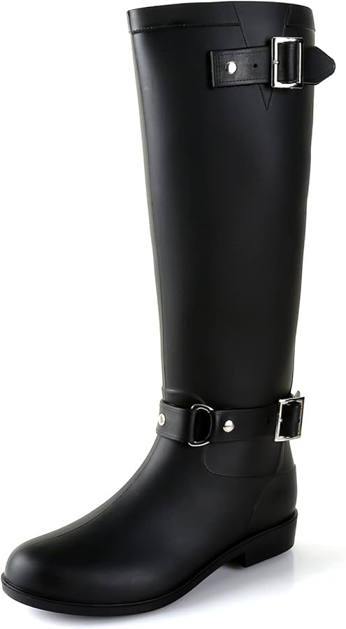 Rain Boots for Women, Waterproof Knee-high Rubber Boots, Comfortable Lightweight Garden Boots Kee... | Amazon (US)