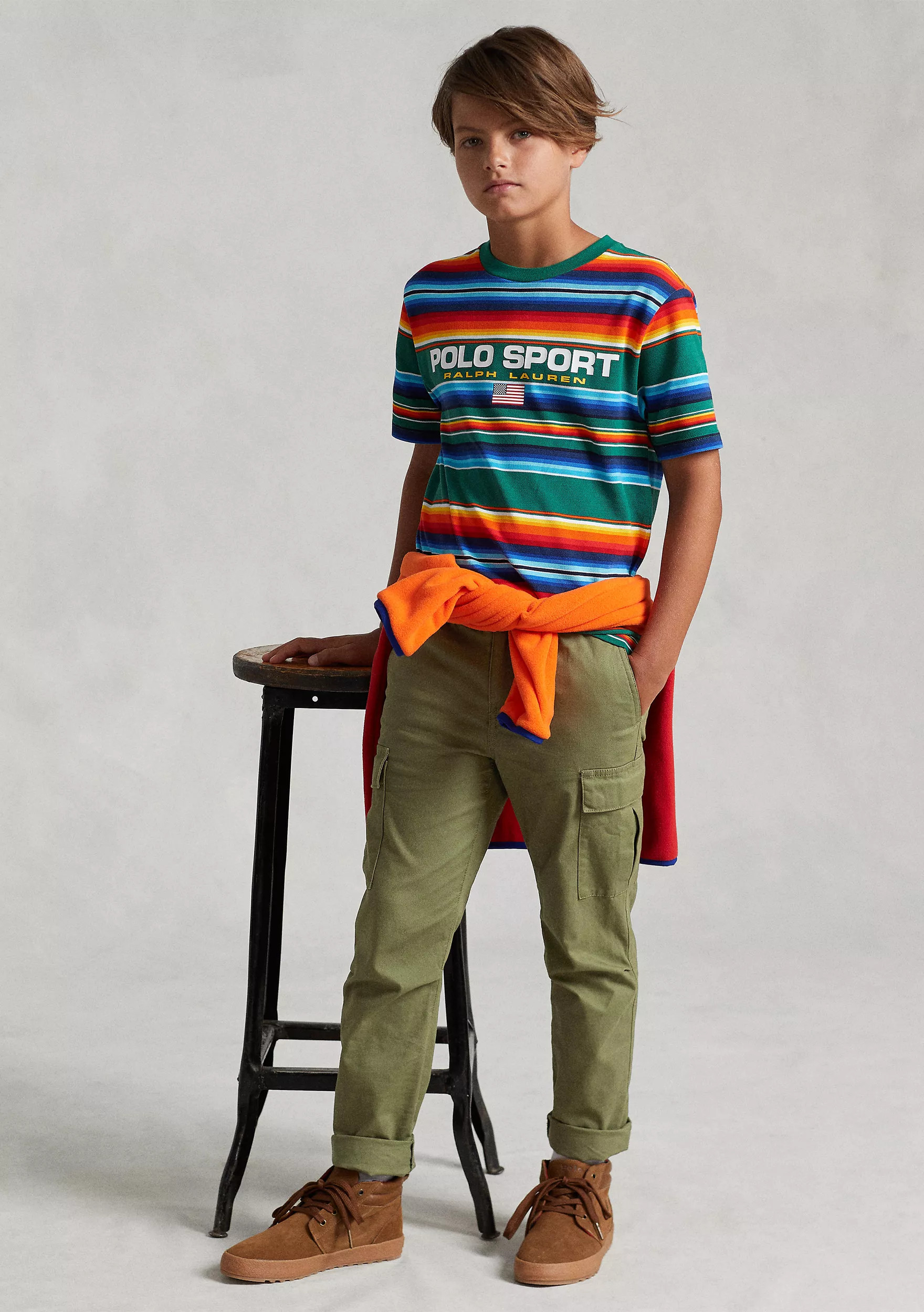Boys 8-20 Stretch Chino Cargo Pants | Belk
