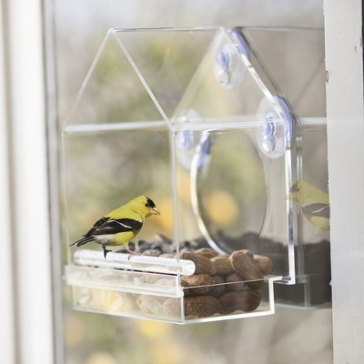 OnDisplay Window Mounted Clear Acrylic Bird House | Target