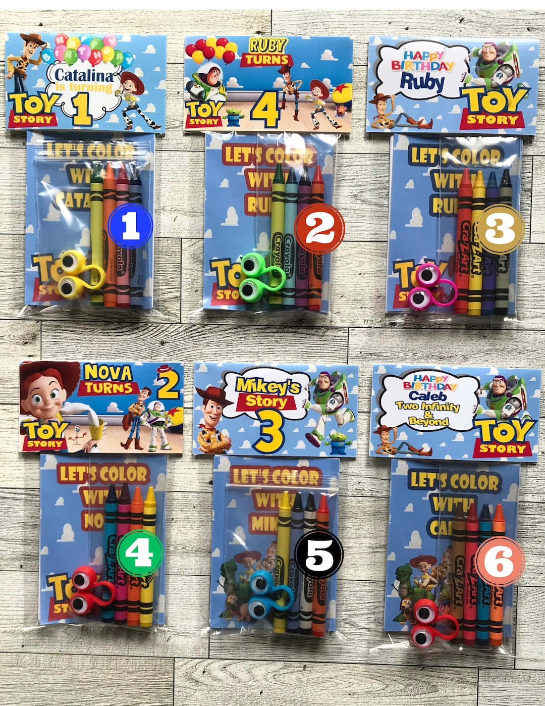 Girls Boys Toy Story Coloring Party Favor Pouch & Crayons-Birthday Theme- Character Gift-Bag Stuf... | Etsy (US)