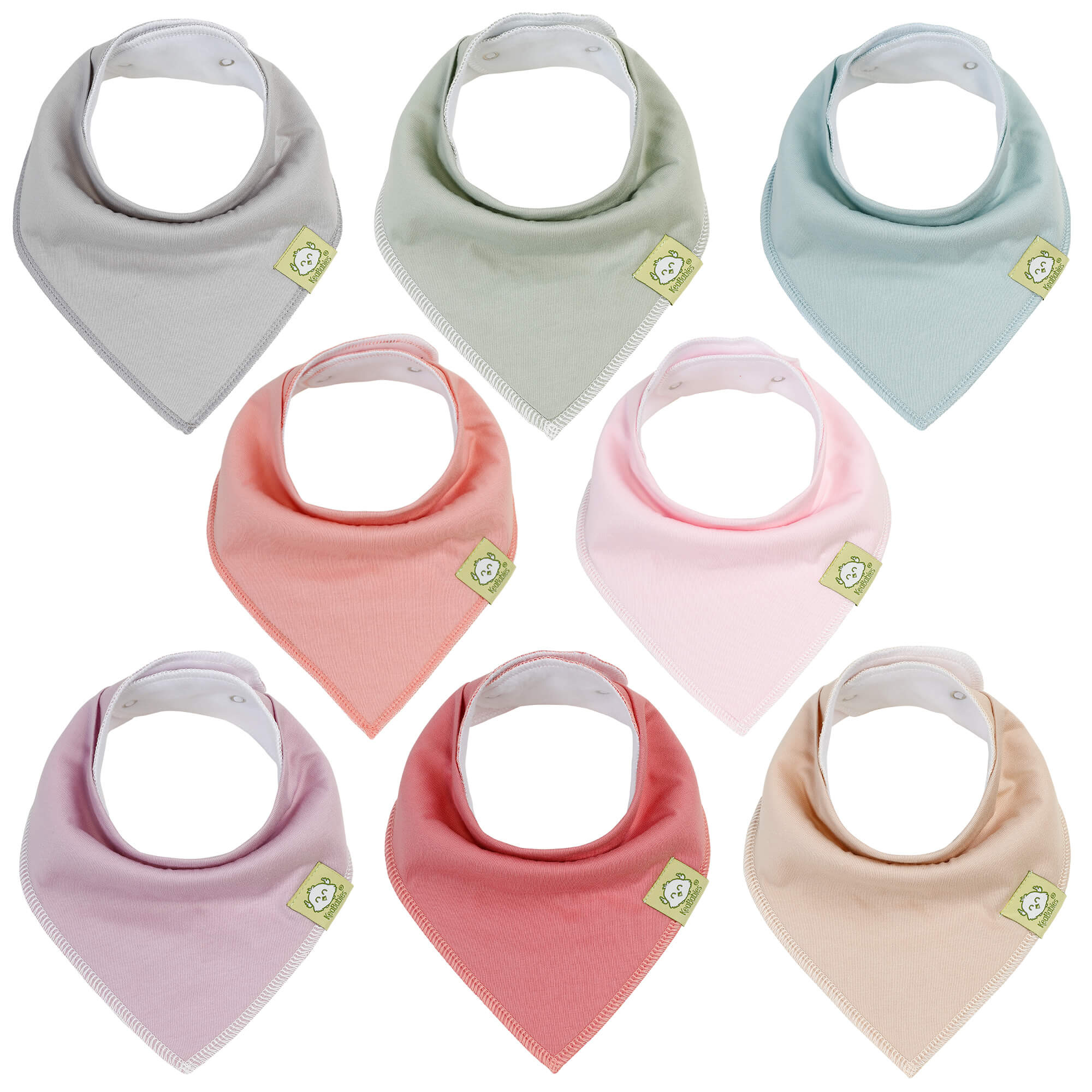 Organic Soft Baby Bandana Bibs For Girls | KeaBabies