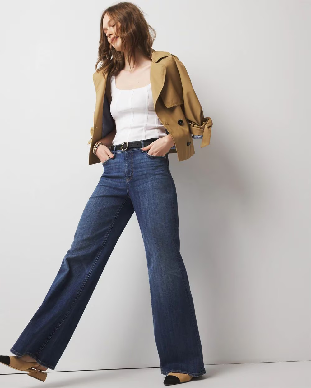 High-Rise Wide Leg Jeans | White House Black Market