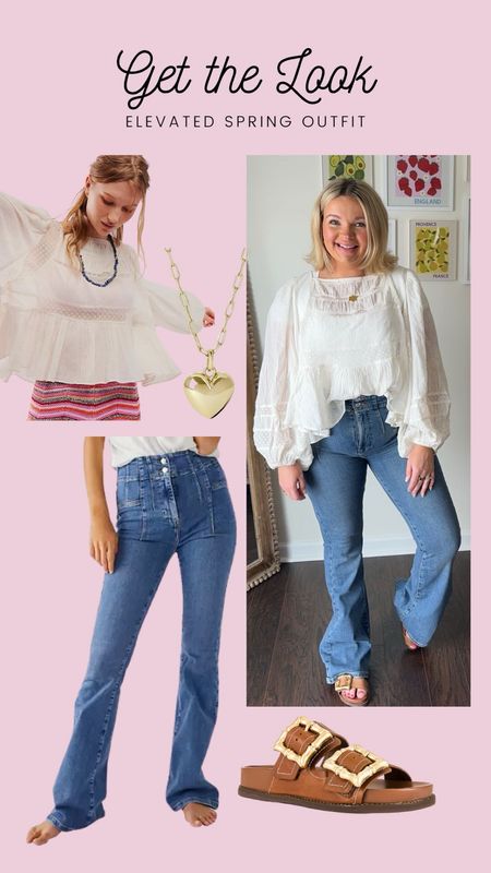 Elevated spring outfit 🤍💐

Spring workwear / flare jeans / womens jeans / spring fashion / spring outfit / spring look / mom fashion / everyday spring look / flowy top / cute jeans / mom jeans / postpartum outfit / postpartum spring styles / heart necklace / gold jewelry / women’s sandals / brown sandals / free people 

#LTKSeasonal #LTKshoecrush #LTKstyletip