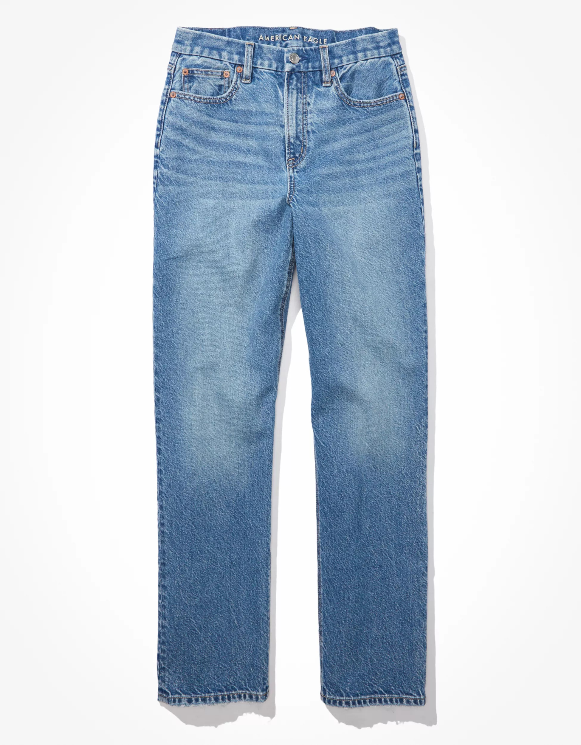AE Strigid Curvy '90s Straight Jean | American Eagle Outfitters (US & CA)
