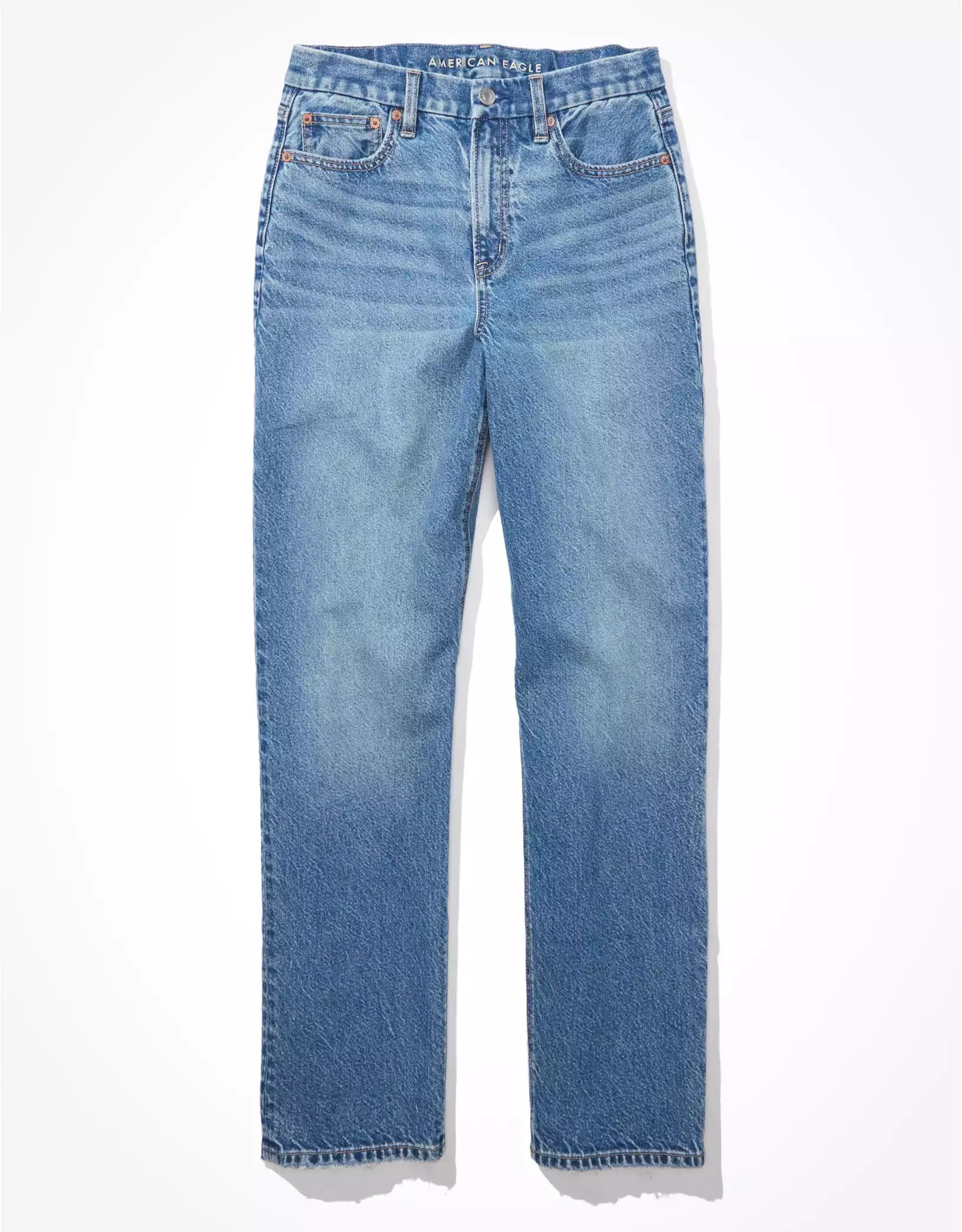 AE Strigid Curvy '90s Straight Jean | American Eagle Outfitters (US & CA)