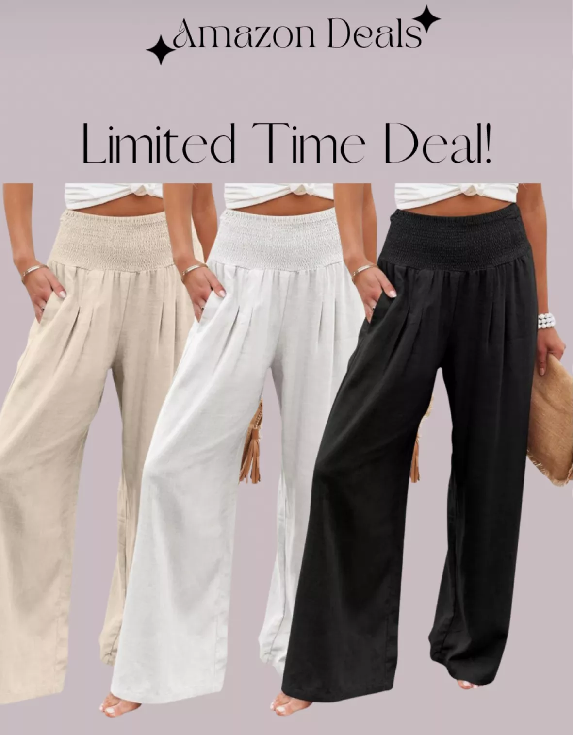 ANRABESS Women Linen Palazzo Pants … curated on LTK