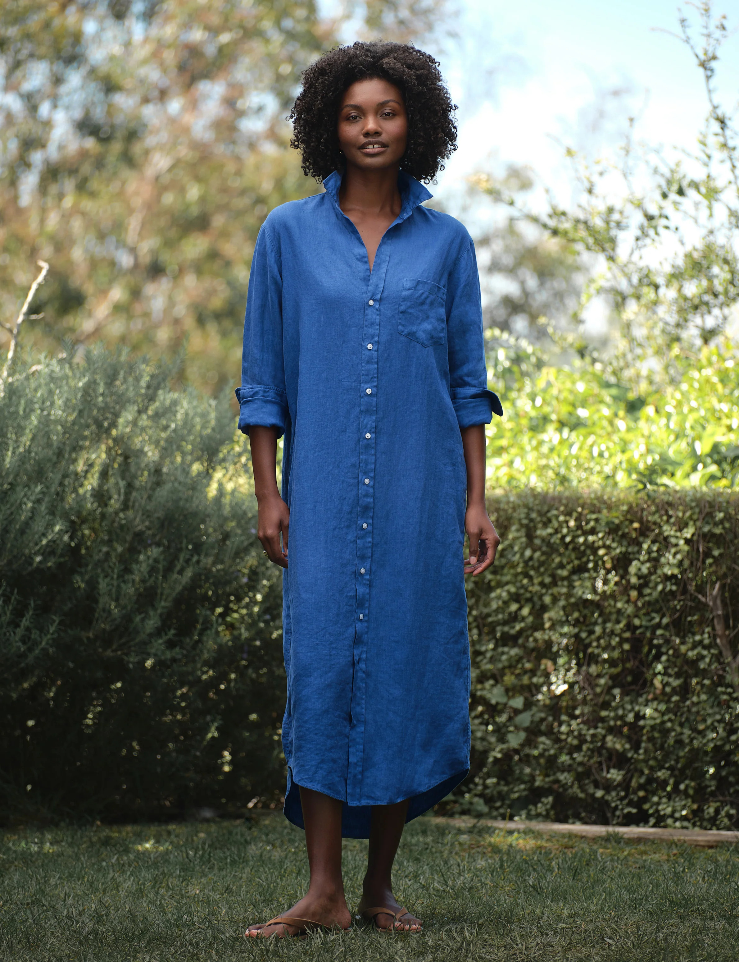 RORY Cabo Blue, Washed Linen | Frank & Eileen