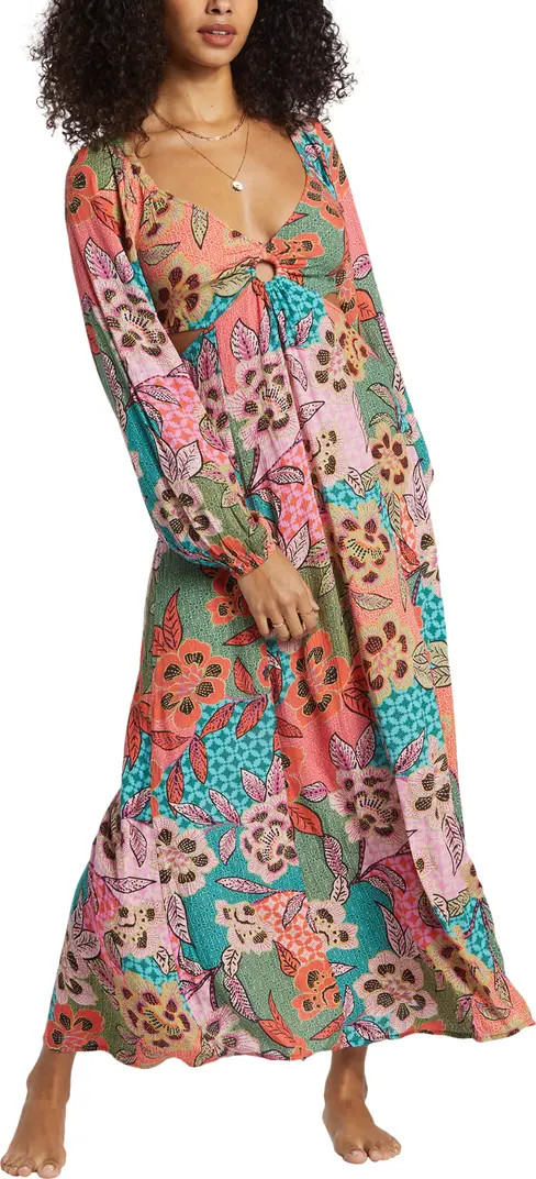 Last Call Cutout Long Sleeve Maxi Dress | Nordstrom