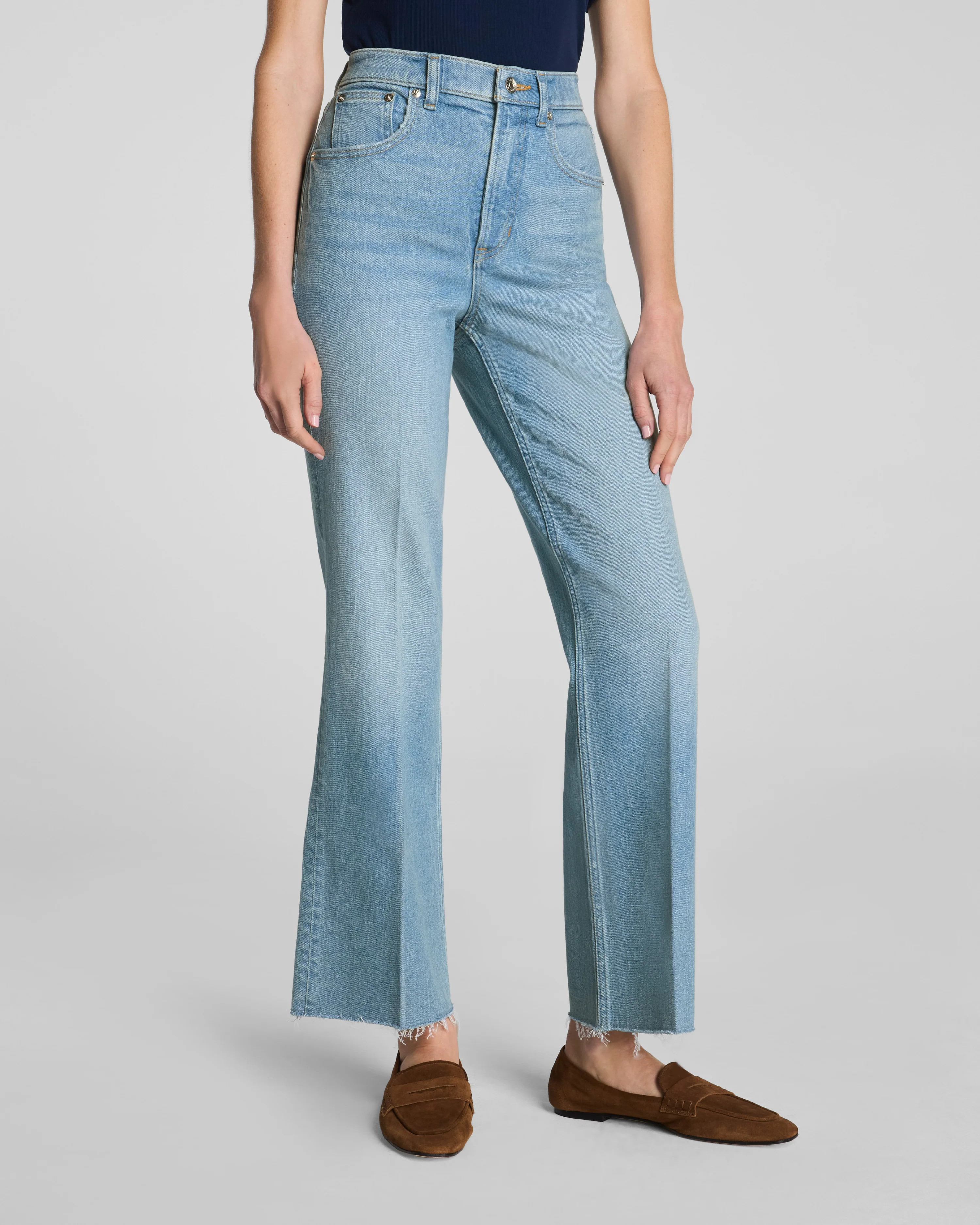 Raw Hem Kick Flare Jeans | Spanx