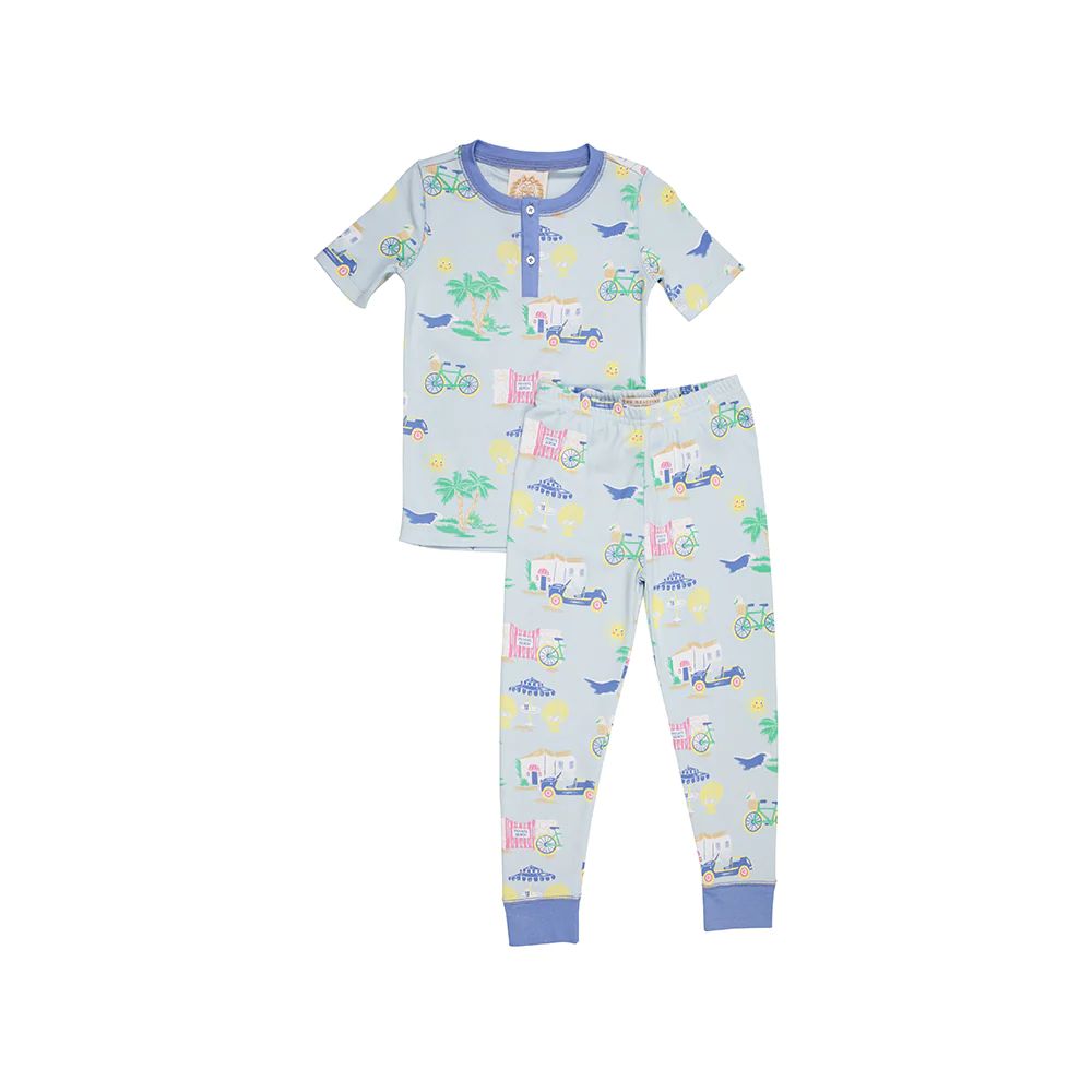 Sutton's Short Sleeve Set - Bahama Bound (Boy) with Park City Periwinkle | The Beaufort Bonnet Company