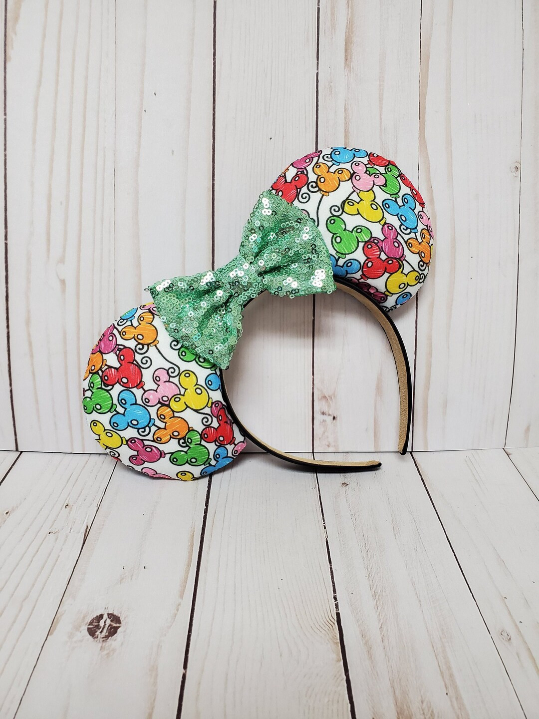 White Dooney Mickey Balloon Inspired Mouse Ears, Mickey Ears, Disney Ears | Etsy (US)