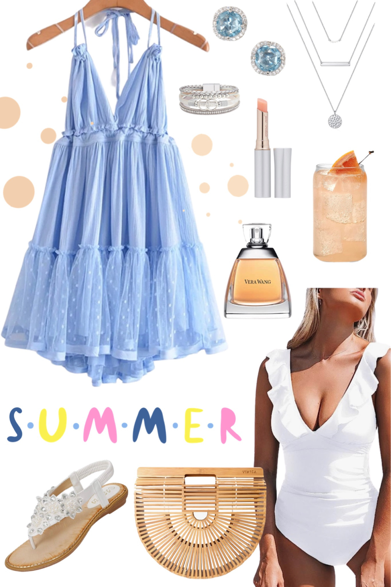 Summer time affordable style.

#honeymoon #bacheloretteweekend #sandals #swimwear #summeroutfit 

#LTKSeasonal #LTKunder50 #LTKxNSale