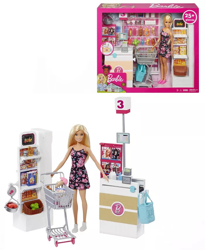 Doll & Supermarket Playset | Macy's