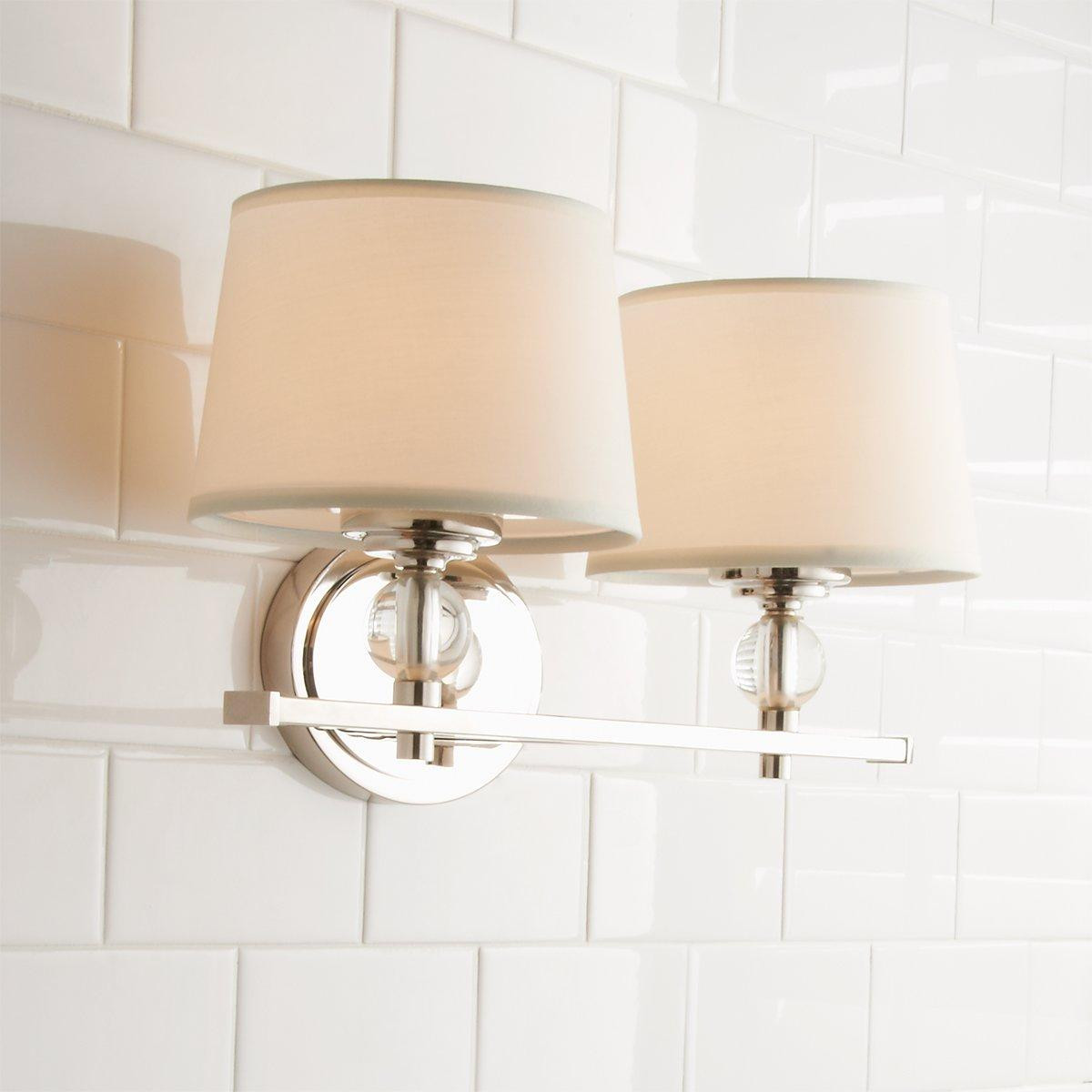 Crystal Accent Vanity Light - 2 Light | Shades of Light