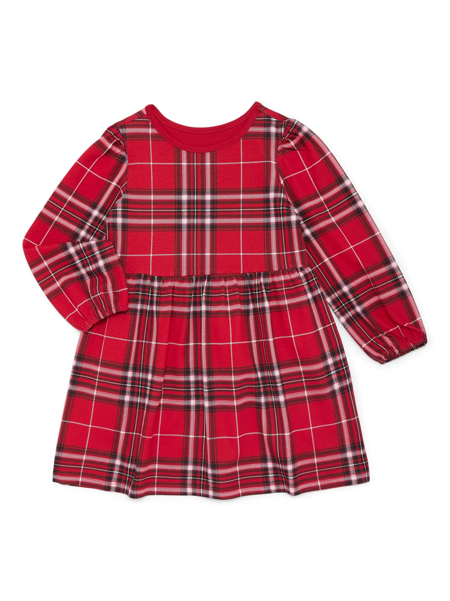 Garanimals Toddler Girl Long Sleeve Elastic Cuff Knit Dress, Sizes 12M-5T | Walmart (US)