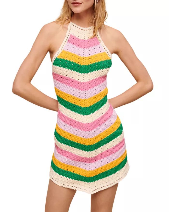 Ramina Knit Halter Mini Dress | Bloomingdale's (US)