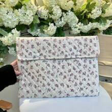 Korean Style Floral Print Shockproof Laptop Sleeve Bag Suitable For Inch Tablets And Inch Laptops | SHEIN