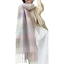 Wander Agio Winter Women Warm Scarf Long Shawl Large Scarves Cold Weather Thick Blanket Scarfs Co... | Amazon (US)