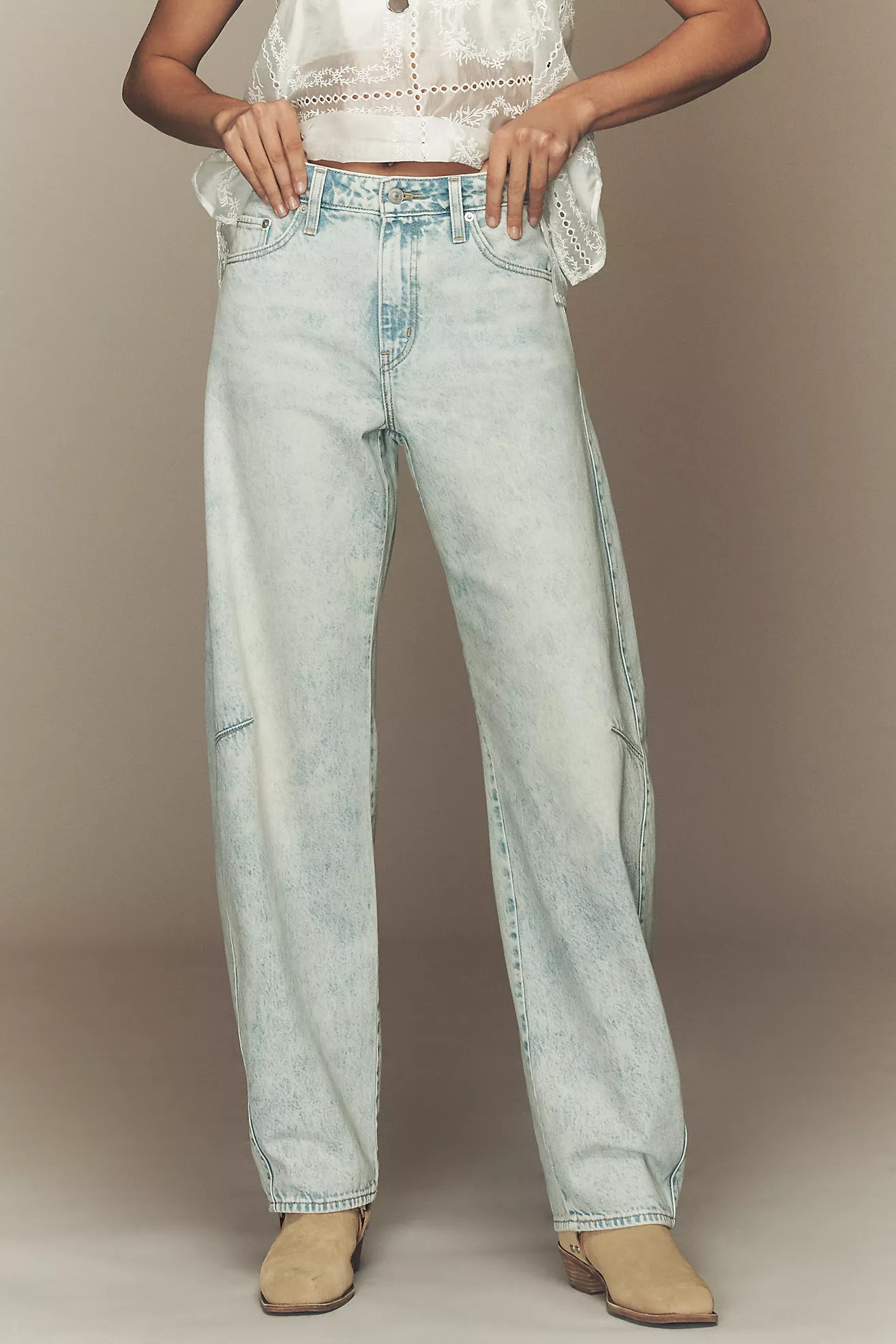 Levi's Cotton Baggy Dad High-Rise Barrel Jeans | Anthropologie (US)