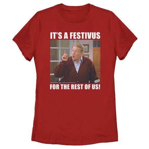 Women's Seinfeld Frank Costanza It's a Festivus for the Rest of Us T-Shirt | Target