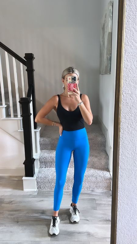 athleisure, work out clothes, lululemon, leggings, tennis shoes, work out shoes, on cloud (wearing size 6 in the tank, size 4 in the leggings & shoes fit true to size)

#LTKunder100 #LTKshoecrush #LTKfit