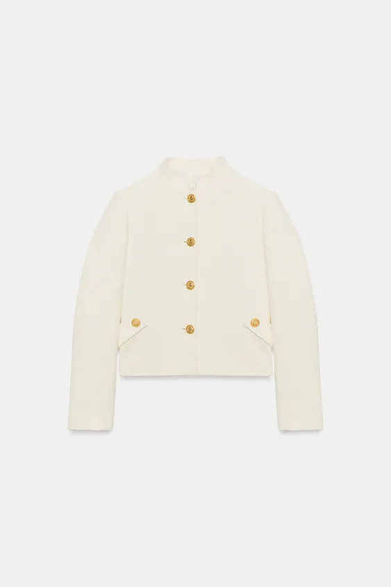 STRUKTURIERTER KURZBLAZER | Zara US