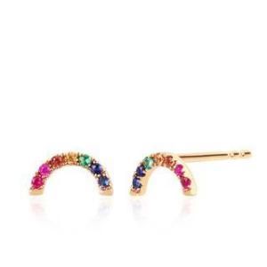 Diamond Rainbow Stud Earring | Monarch Market