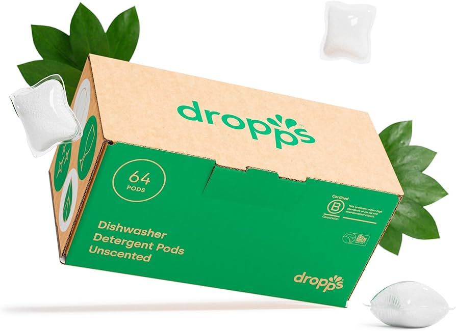 Dropps Dishwasher Detergent Pods: Unscented | 64 Count | Cuts Grease & Fights Stuck On Food | For... | Amazon (US)