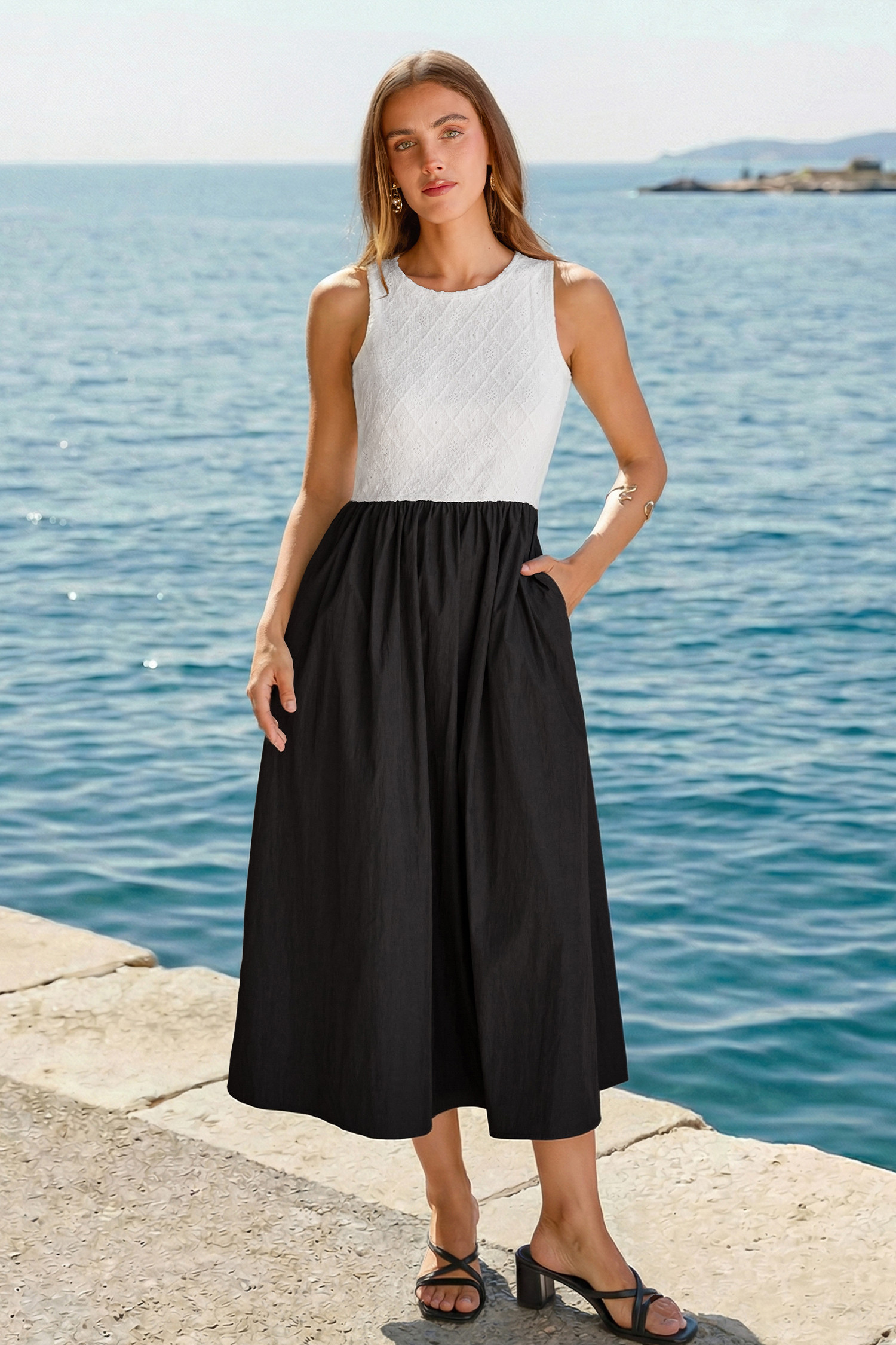 Showbiz Two-Toned Midi Dress | Cupshe US