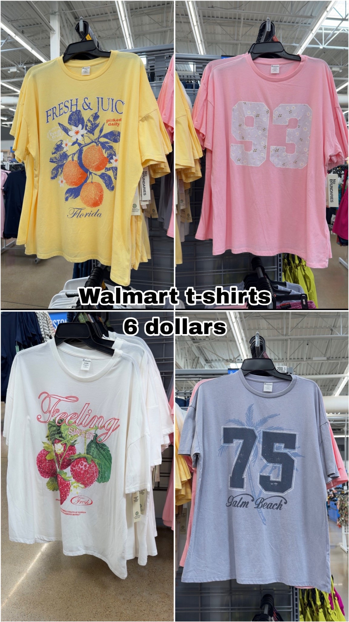 Walmart t-shirts 6 dollars 
