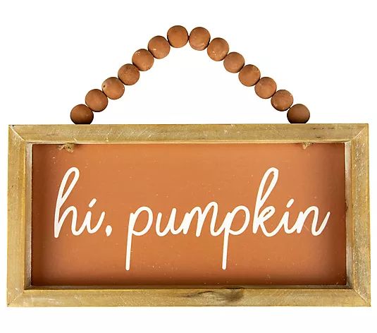 Northlight Hi Pumpkin Autumn Harvest Wall Sign - QVC.com | QVC