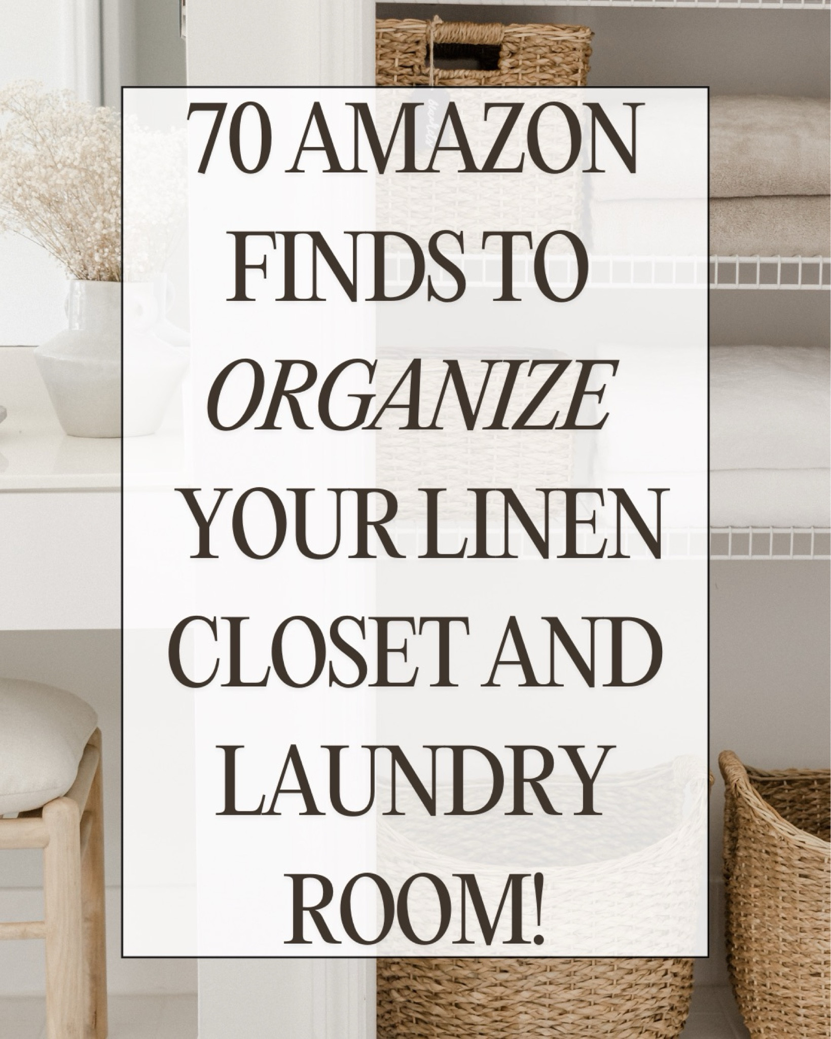 Linen Closet

#cljsquad #amazonhome #organicmodern #homedecortips #linencloset #organizationtips

#LTKSaleAlert #LTKHome #LTKStyleTip