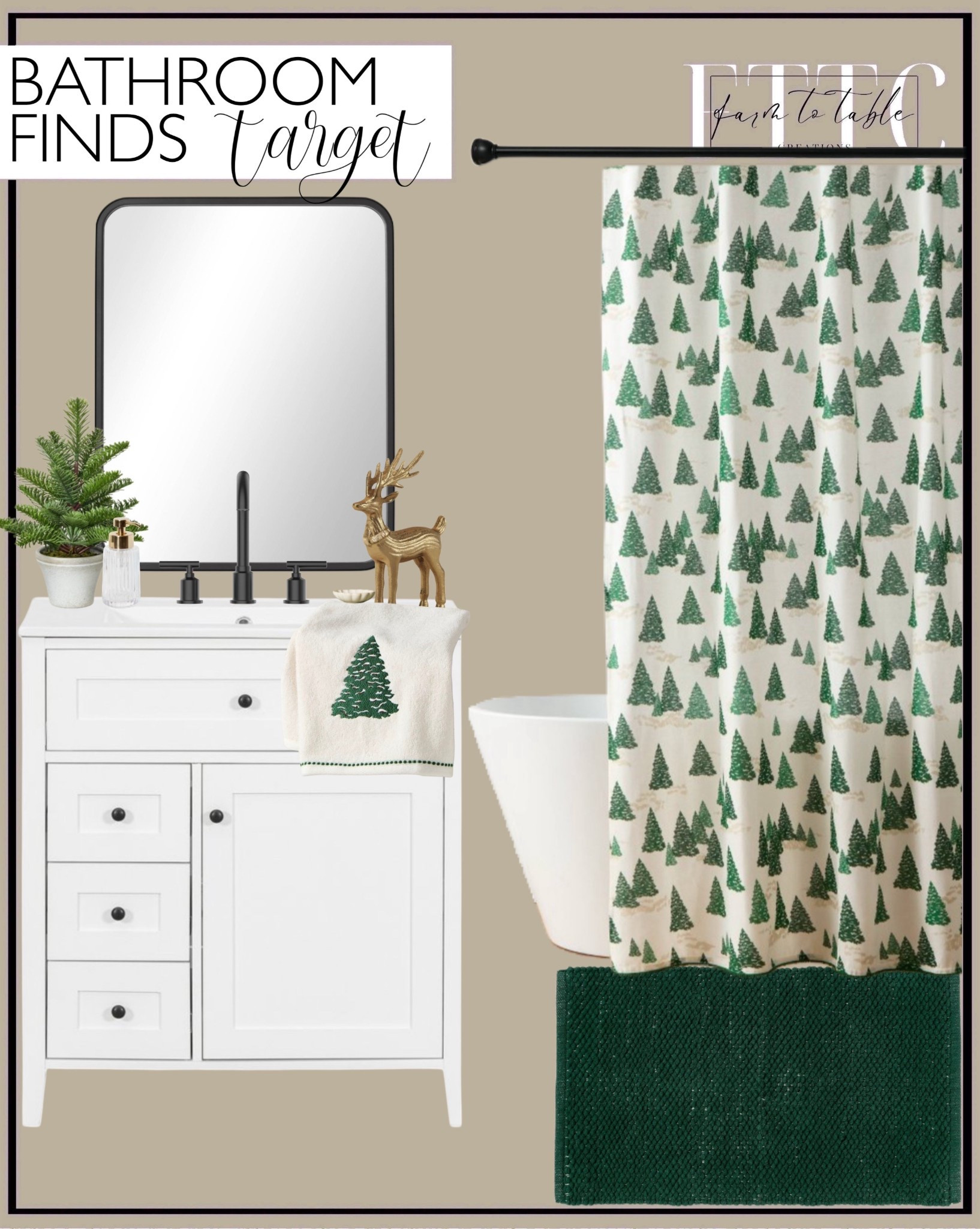 Cozy Bathroom Christmas Finds from Target

Follow @farmtotablecreations on Instagram…

A little festive refresh goes such a long way in the bathroom. These Target finds bring in that subtle winter charm with the sweetest green tree shower curtain, a deep green textured bath rug, a soft embroidered hand towel, and simple countertop accents that keep everything clean, cozy, and seasonal. Perfect for adding warmth without overwhelming the space.

#targetfinds #targetstyle #targethome #bathroomdecor #bathroomrefresh #winterdecor #christmasdecor #holidayhome #holidaydecor #bathroommakeover #homedecorinspo #homedesign #forestgreen #greenandwhite #holidaybathroom #christmasbathroom #cozyhomeideas #neutralchristmas #modernorganicdecor #woodsandwhites #homefinds #giftideas #affordablefinds #targetmusthaves


#LTKFindsUnder50 #LTKHoliday #LTKHome