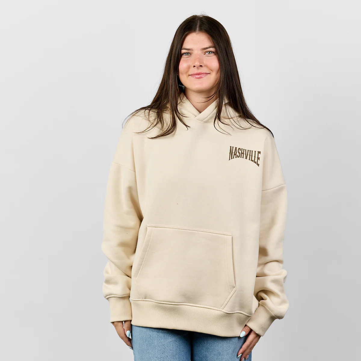 Nashville Skyline Rodeo Hoodie [Bone] | The NASH Collection