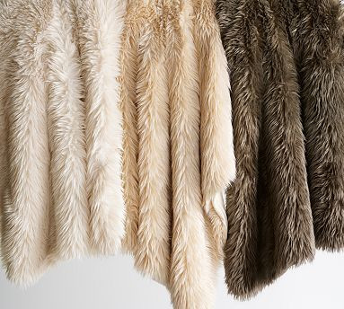 Luxe Faux Fur Throw | Pottery Barn (US)