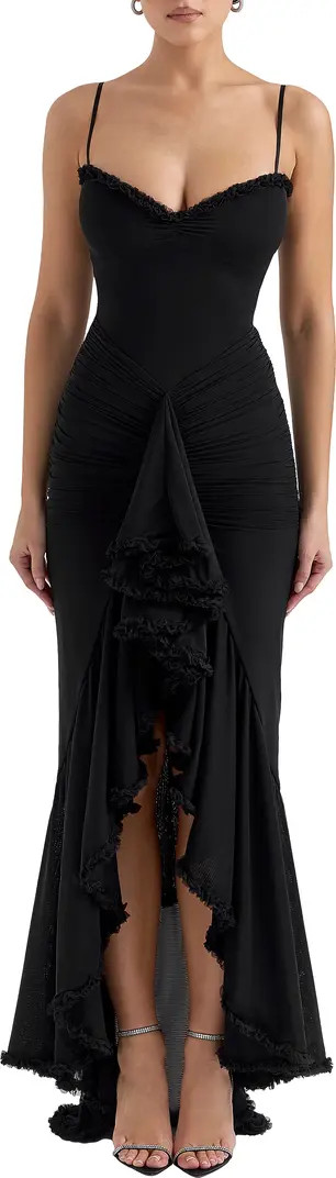 Gabbi Ruffle Front Gown | Nordstrom