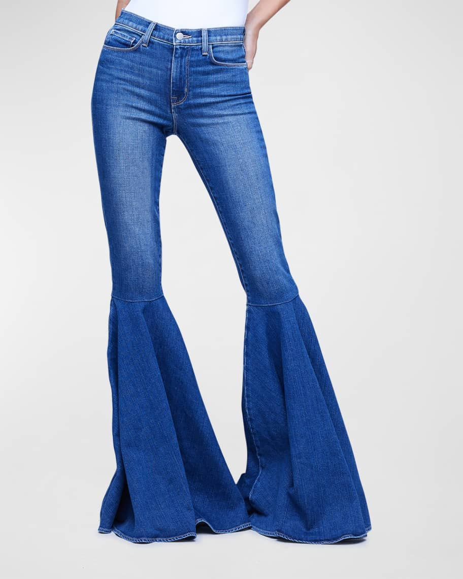 L'Agence Sevyn High-Rise Ultra Flared Jeans | Neiman Marcus