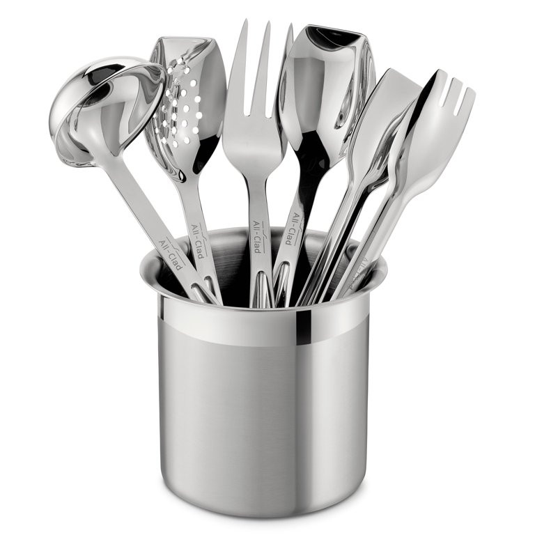 All-Clad Cook & Serve Stainless Steel Tool Set, 6 piece | Walmart (US)