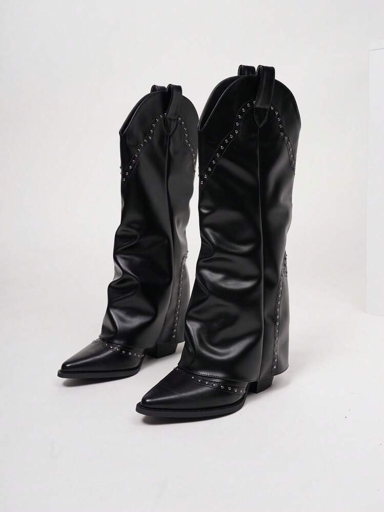Black Cowboy Boots | SHEIN