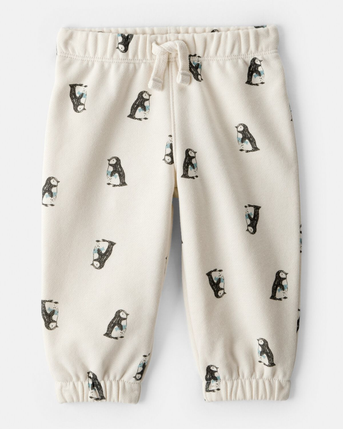 Baby Boy DayDream Fleece Penguin Print Pants - Cream | Carter's Inc