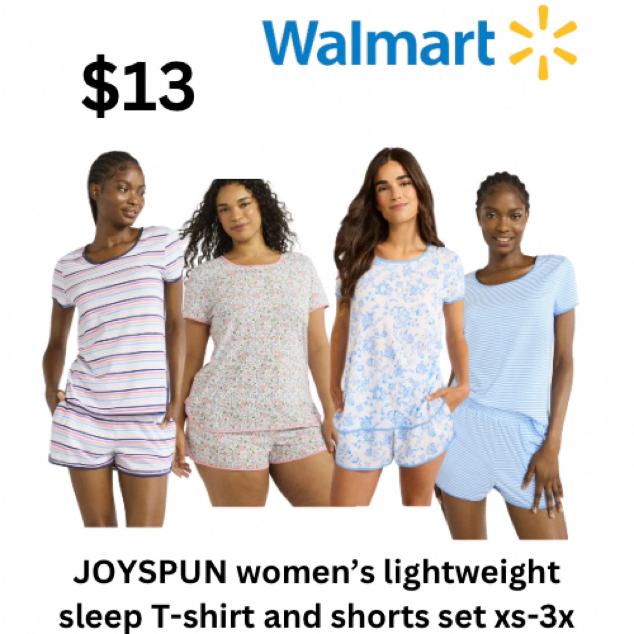 In love with these Walmart🔆 lightweight sleep T-shirt and short set for only $13!!!🥰💕✨#LTKMostLoved 

#LTKStyleTip #LTKU