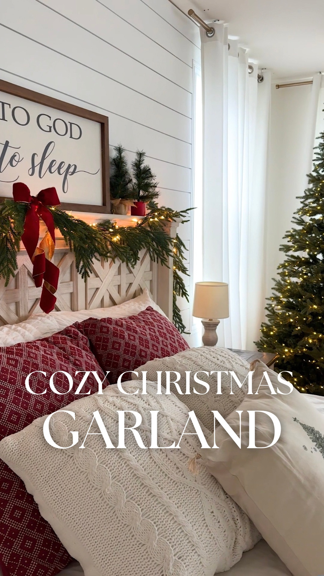 Should I double up these garlands to make them look thicker?? Or keep this more wispy look? I love both! Love this garland, it looks and feels so realistic! Such a high-quality Amazon find!

If you have been following me for a while, you’d know that I’ve been doing flocked garlands and Christmas trees upstairs for years, BUT THIS YEAR, we are changing it up for a special reason! Can’t wait for you to see our bedroom Christmas tree all decorated!

christmas garland, holiday decor, bedroom christmas decor, headboard garland, cozy christmas, festive bedroom, holiday home ideas, christmas lights, garland styling, cozy bedroom

#christmasdecor #holidaydecor #bedroomdecor #christmasgarland #cozychristmas #christmashome #amazonfinds #amazonaffiliate

#LTKSaleAlert #LTKHoliday #LTKHome