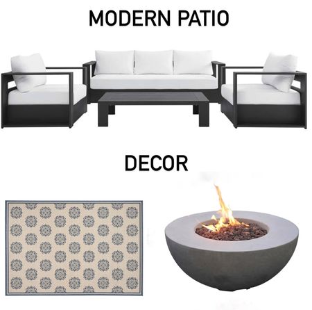 Modern patio furniture that looks like a RH dupe!  Patio decor 

#LTKfamily #LTKhome #LTKSeasonal