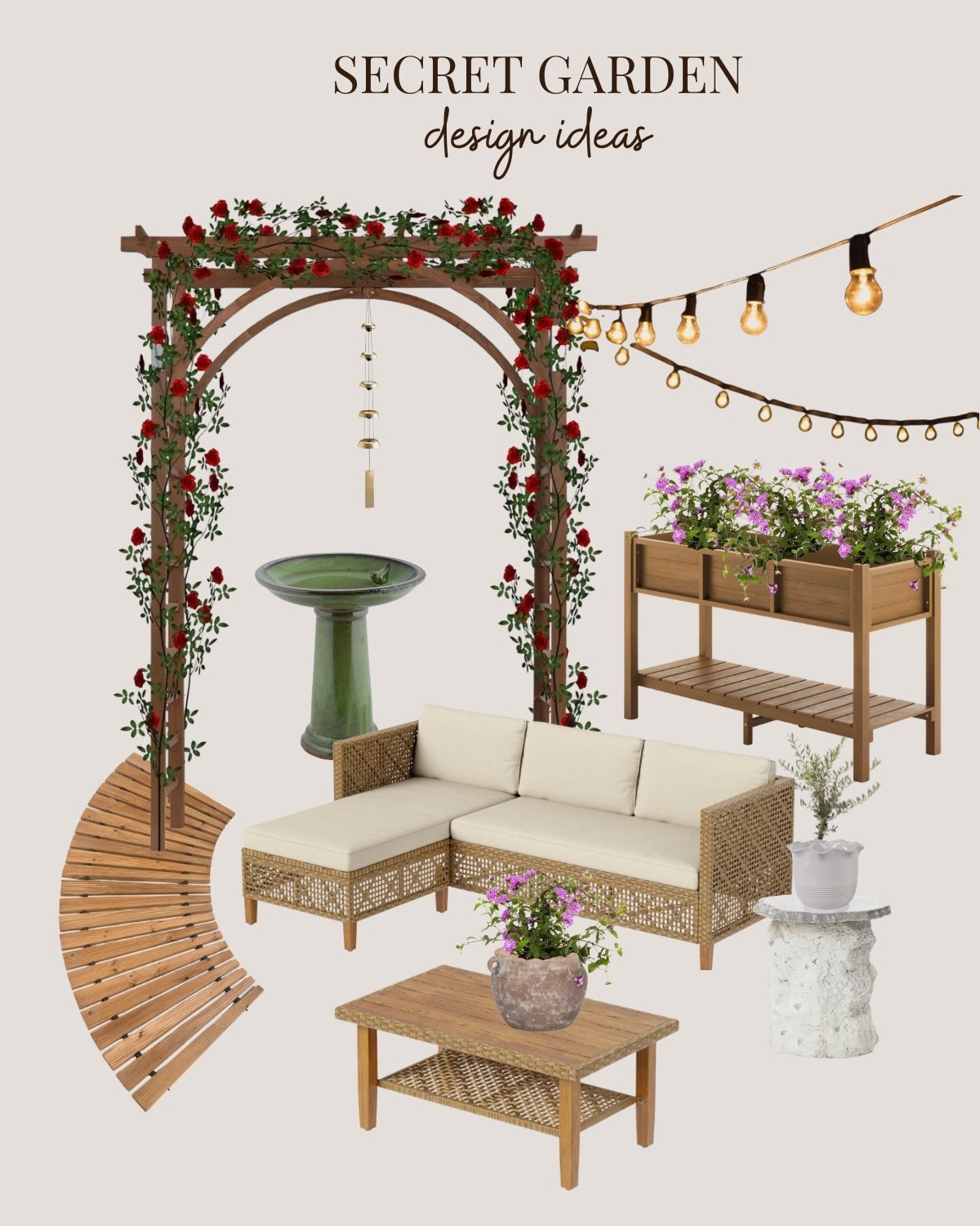 #Ad Create your very own secret garden hideaway with these dreamy cottage-style outdoor picks from @wayfair – I can’t stop dreaming about that garden trellis. 😍

@Wayfair #wishyouwerehere #outdoor #Wayfair #WayfairPartner #liketkit @shop.ltk