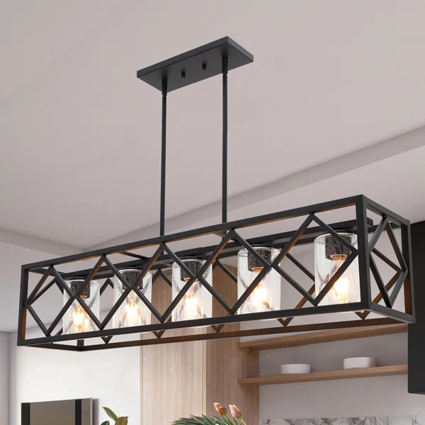 Isik 5 - Light Kitchen Island Linear Pendant | Wayfair North America
