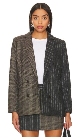 Cody Blazer in Pinstripe Plaid Mix | Revolve Clothing (Global)