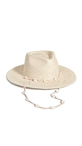 Lack Of Color Women's Seashells Straw Fedora, Natural, Tan, M | Amazon (US)